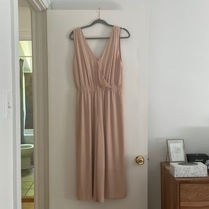 Light pink Aritzia Babaton Cropped Jumpsuit